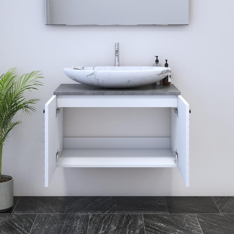 Avela 2D 80 Floating Bathroom Vanity (32" Width)