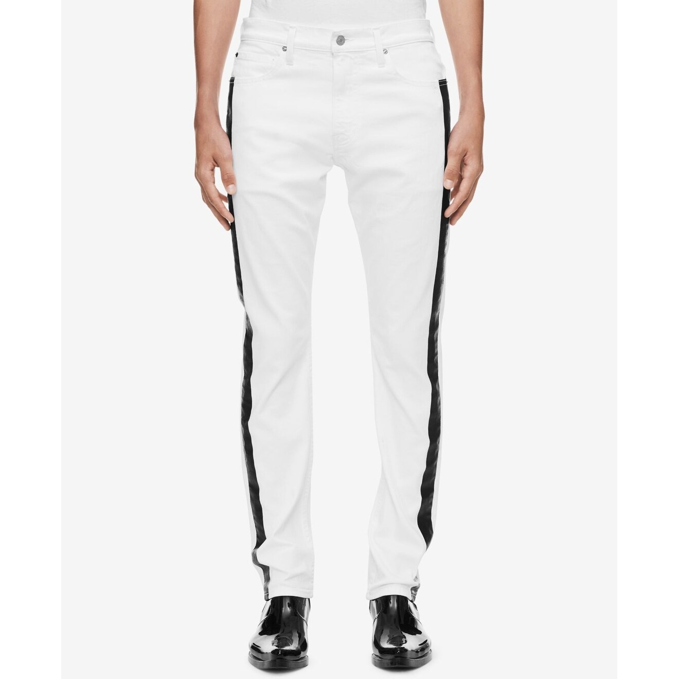 calvin klein white skinny jeans