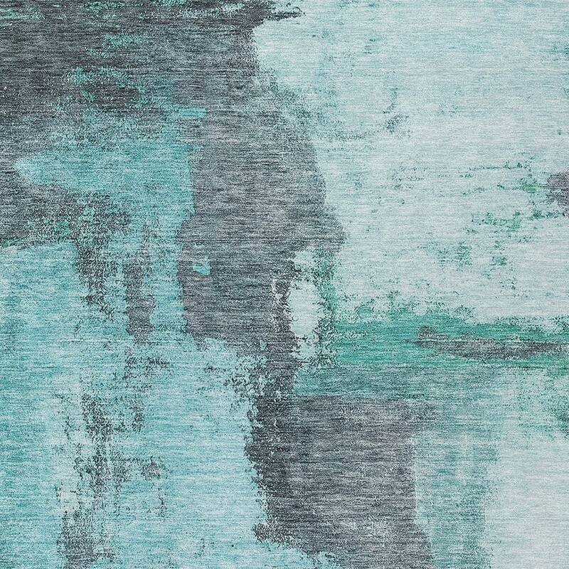 HomeRoots Abstract Transitional Rectangle Outdoor Rug