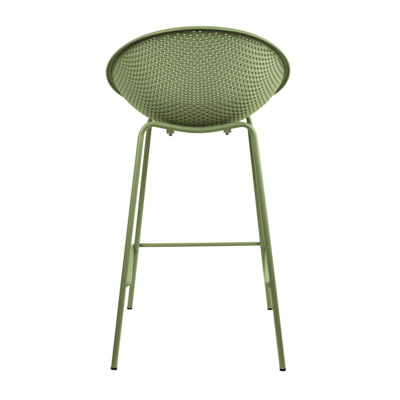 Set of 2 26-inch Contemporary Eiffel Dowel DSW Counter Height Stool Barstool With Backs For Kitchen Home Side Break Room