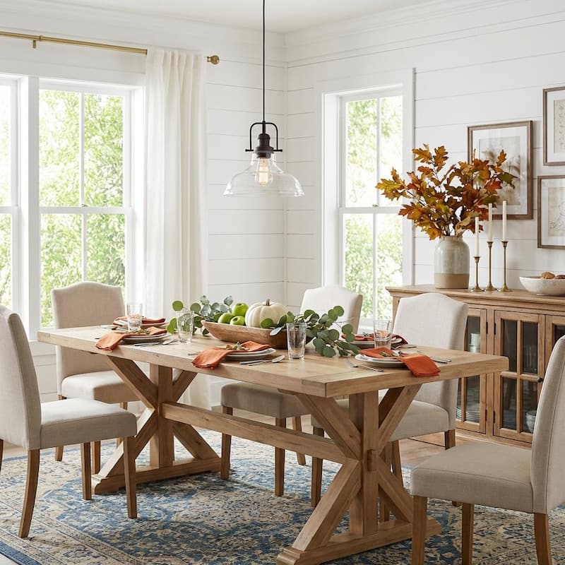 Farmhouse Glass Glass Pendant Lighting for Kitchen Island