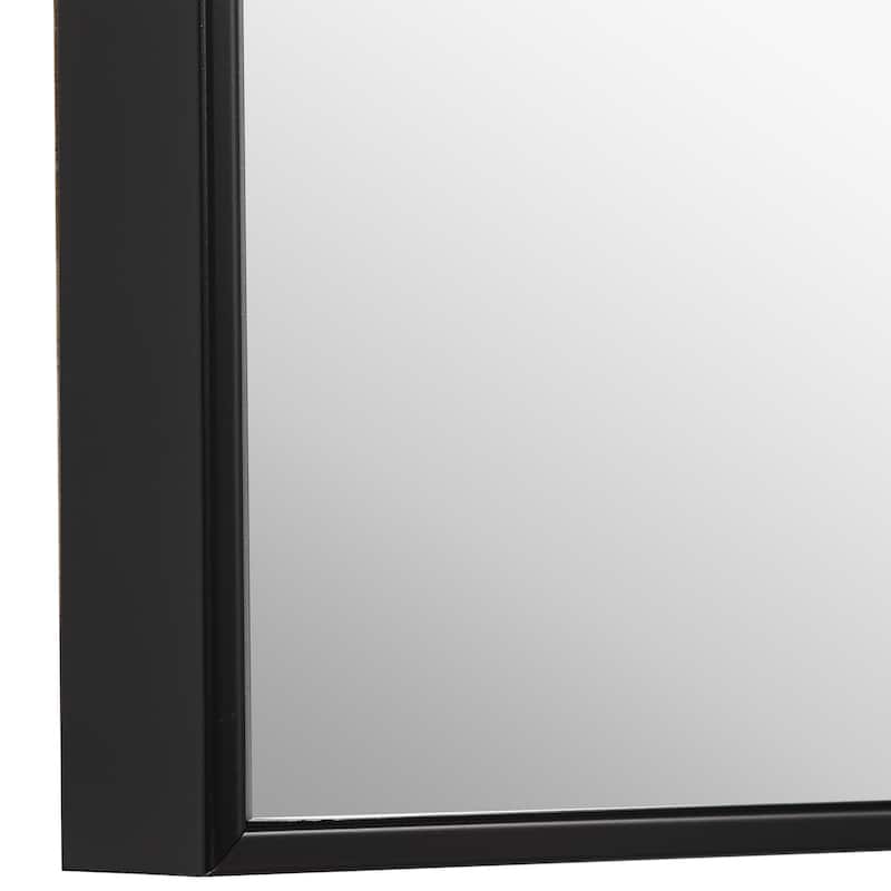 Copper Grove Thin Framed Rectangular Wall Mirror