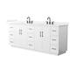 Option White / White Quartz Top / Matte Black Hardware