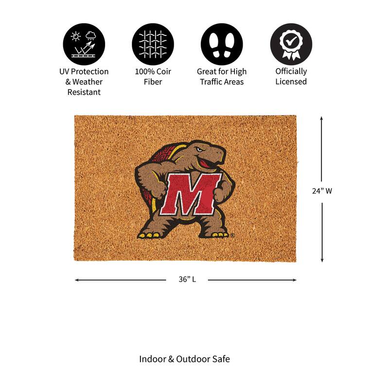 University of Maryland Full Color Indoor/Outdoor Coir Mat