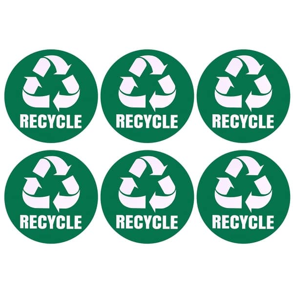 Recycle Sticker Bin Labels Large Recycling Vinyl for Stainless Trash ...