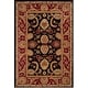 preview thumbnail 78 of 81, SAFAVIEH Handmade Classic Treva Traditional Oriental Wool Rug 6' x 9' - Black/Burgundy - Rectangle