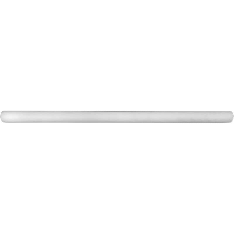 Pale Gray Marble Honed 0.62" x 12" Pencil Liner - 3 Pieces - Grey