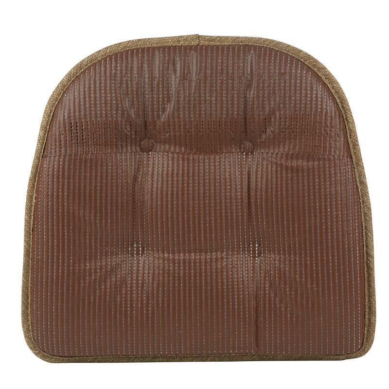 Klear Vu Non-Slip 15" x 16" Omega Tufted Dining Chair Cushion Set