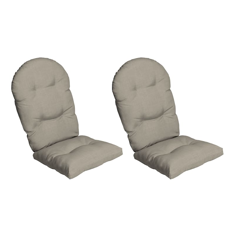 ARDEN earthFIBER Outdoor Adirondack Cushion, 2 Pack, 21.5 x 48 - Sandbar Taupe Texture