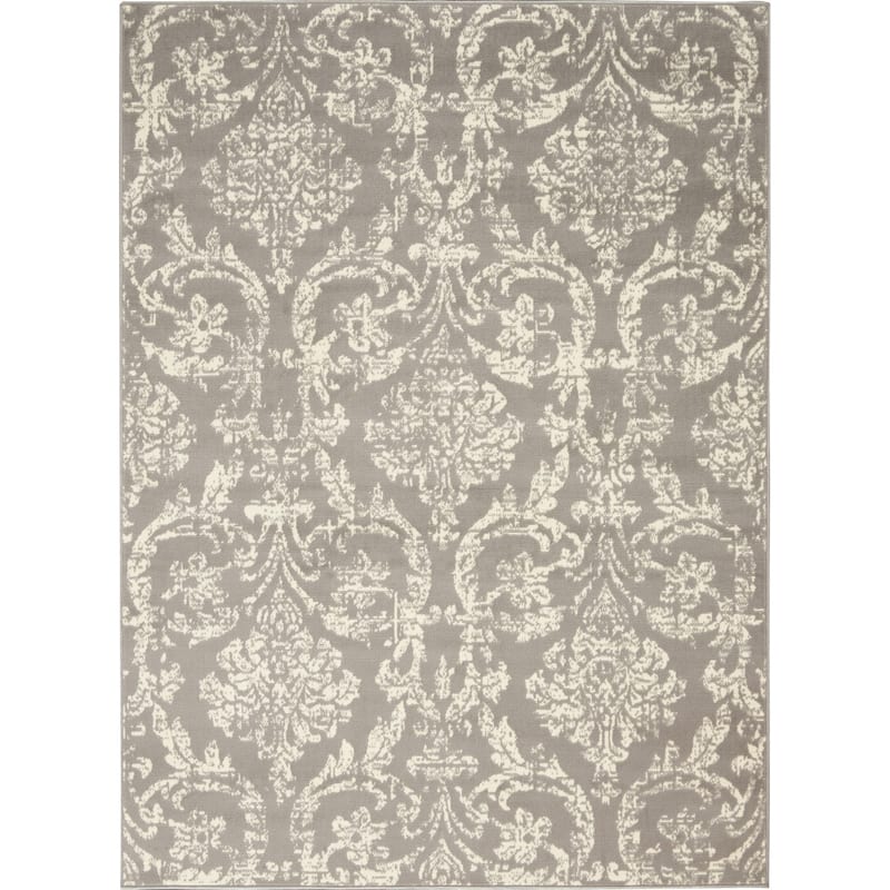 Nourison Jubilant Vintage Farmhouse Damask Area Rug