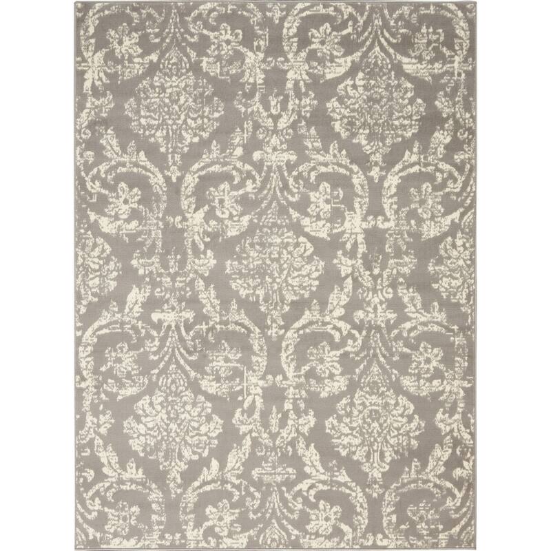 Nourison Jubilant Vintage Farmhouse Damask Area Rug