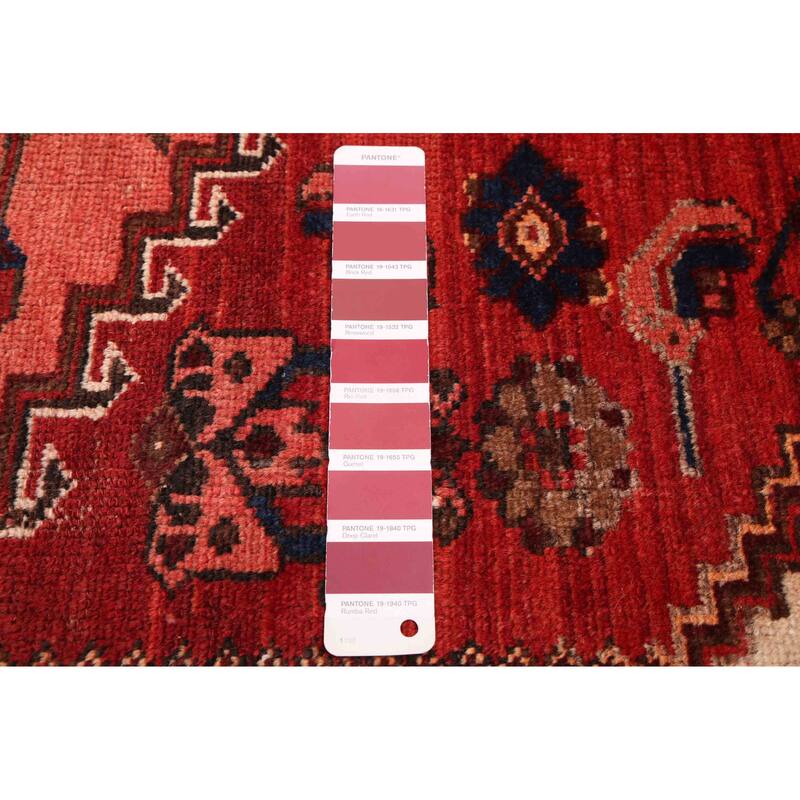 ECARPETGALLERY Hand-knotted Andelz Red Wool Rug - 4'0 x 6'8