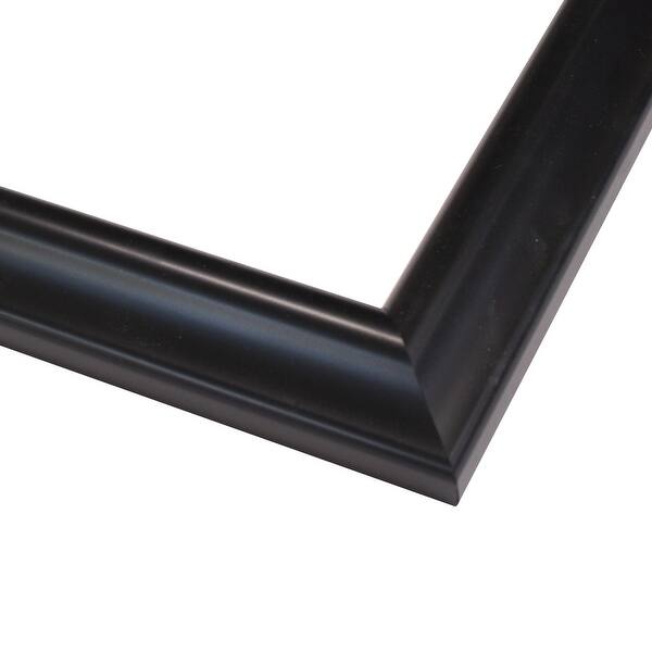 4x12 In - 4 x 12 Swoop Black Solid Wood Frame with UV Framer's Acrylic ...