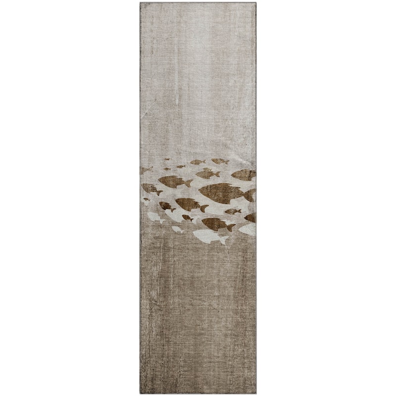 Premium Washable Super Modern Fish Soft Mayfield Rug