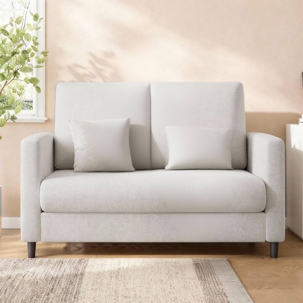 51" Sofa Accent Chair, Chenille Loveseat Reading Couch