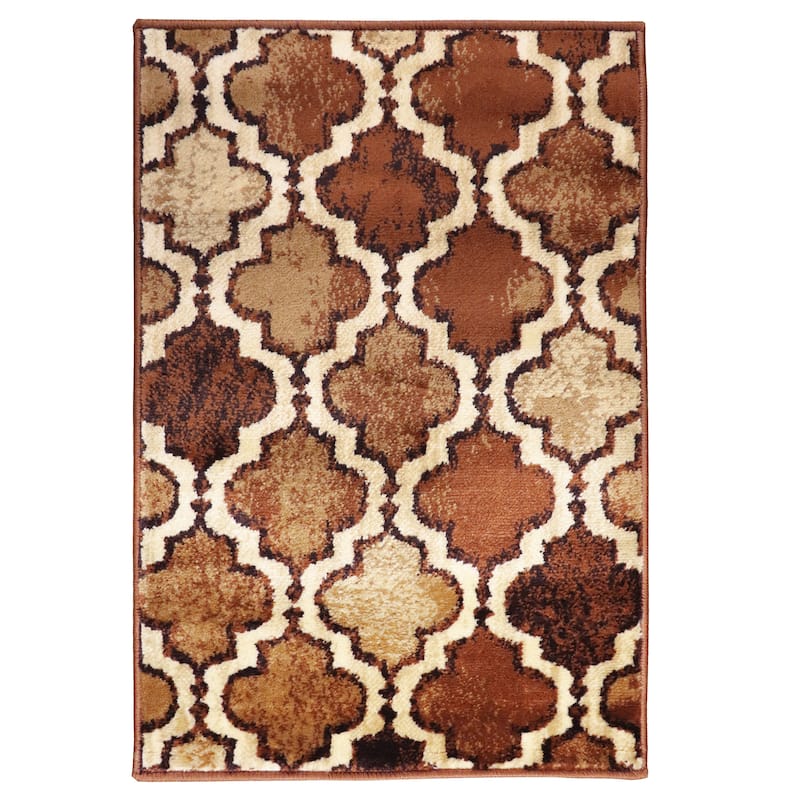 Superior Viking Contemporary Geometric Trellis Indoor Runner or Area Rug
