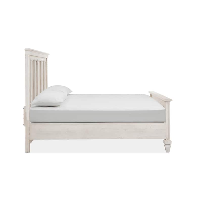 Magnussen Home Newport Alabaster King Panel Bed