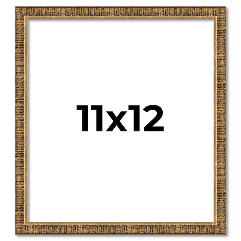 11x12 Frame Gold Solid Wood Picture Frame - Complete Modern Photo