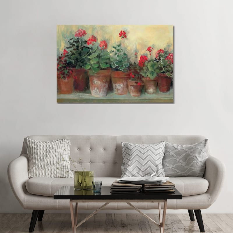 iCanvas "Kathleen's Geraniums" by Carol Rowan Canvas Print - 32x48x1.5