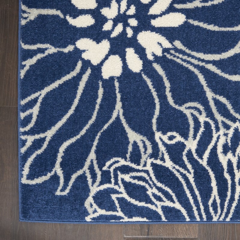 Rosot Power Loomed Floral Traditional Area Rug By HomeRoots - 144' X '108' X '0.5