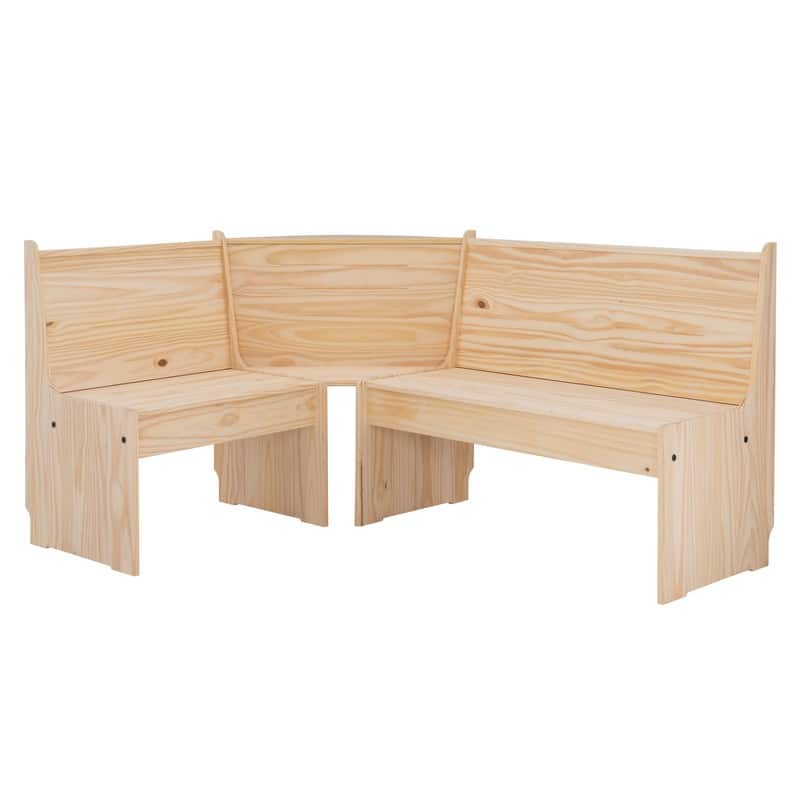 Wendell Solid Wood Corner Breakfast Nook Dining Set