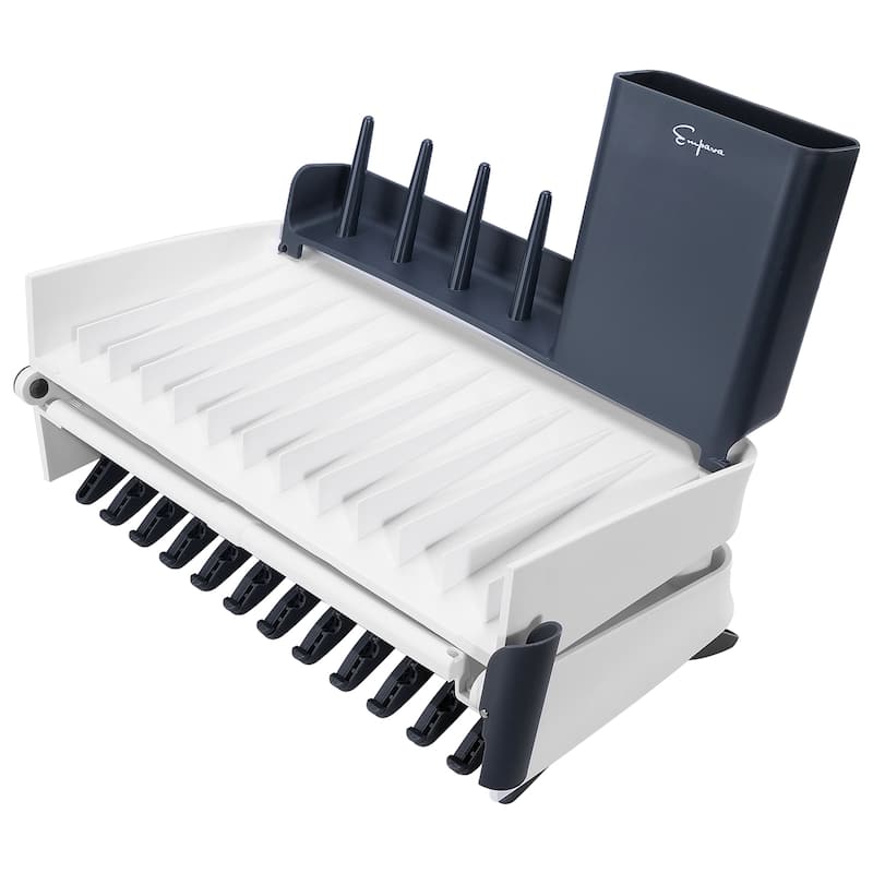 Foldable Countertop Dish Drying Rack with Drainer - 16.5" x 13.8"