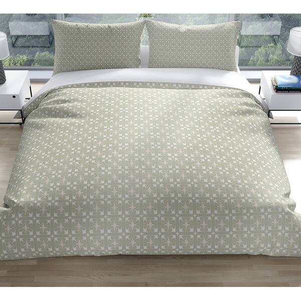FLORAL TILE MINT Duvet Cover By Kavka Designs Bed Bath & Beyond