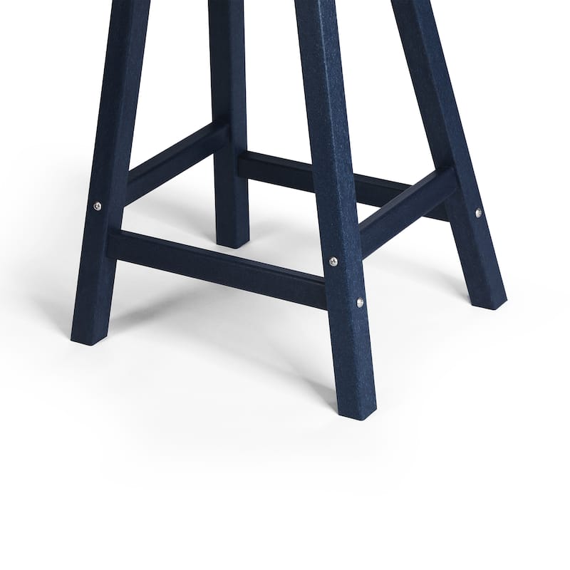 Laguna Hdpe All Weather Outdoor Patio 24" Saddle Seat Counter Stool