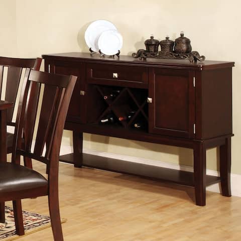 Furniture of America Wopp Traditional Espresso 52-inch Dining Server