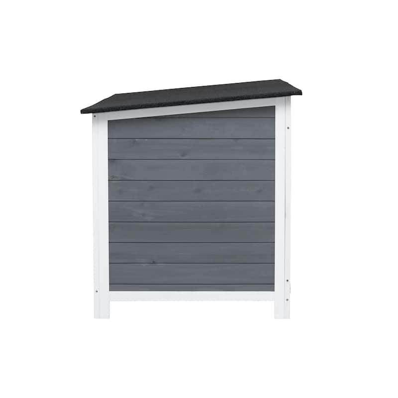 Outdoor Indoor Poultry Cage Small Animal House Outdoor Chicken Hutch Coop With Running Cage - 62.99"L x 29.44"W x 31.22"H