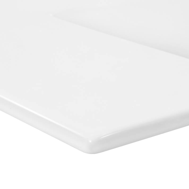 Aubert 3-Hole Classic Contemporary Rectangular Ceramic Single Sink Basin Vanity Top, by JONATHAN Y