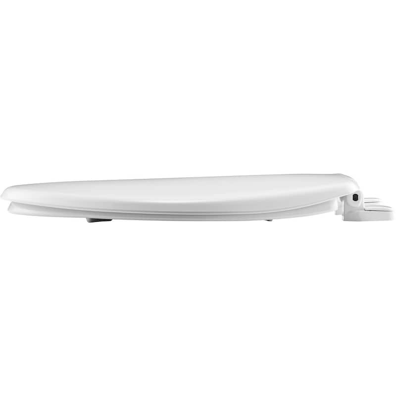 Bemis 730SL Round Hospitality Plastic Closed-Front Toilet Seat with