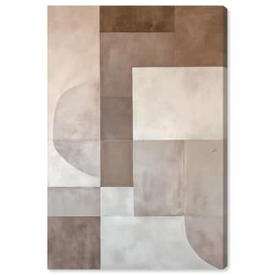 Neutral Tone Blocks II Canvas by Art Remedy, Gallery Wrapped