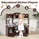 preview thumbnail 25 of 28, Honeyjoy Corner Kitchen Playset with Coffee Machine Oven Microwave - See Details
