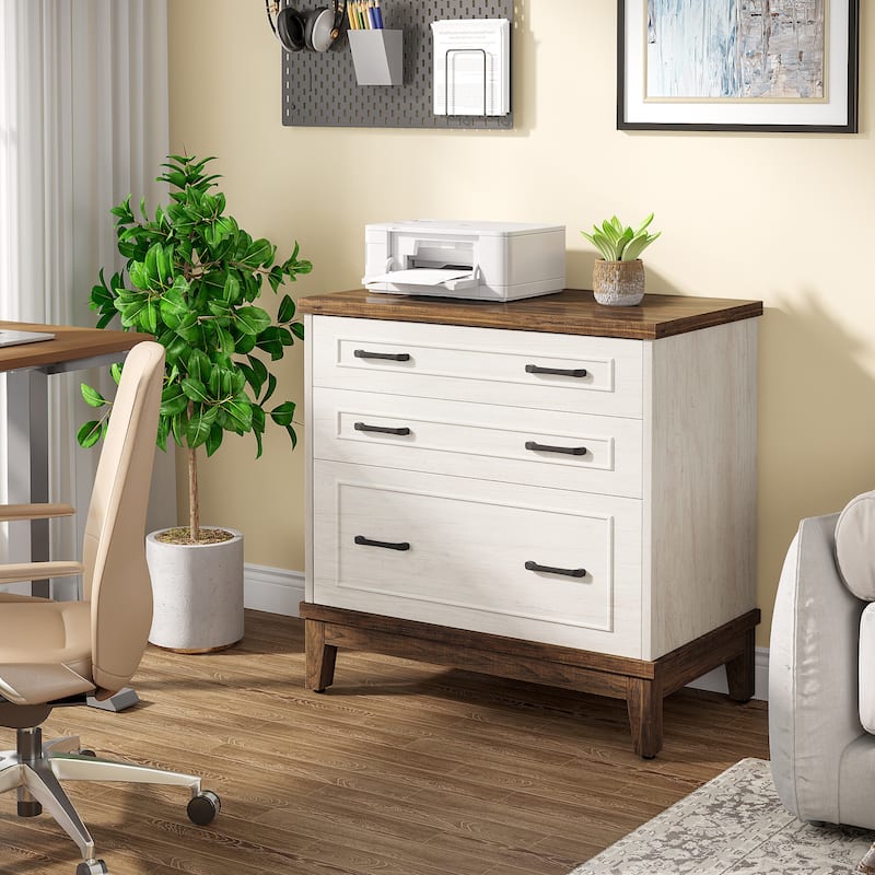 Lateral 3-Drawer File Cabinet for A4/Letter/Legal Size