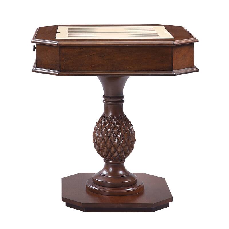 Bromia Cherry Game Table with Pedestal Base