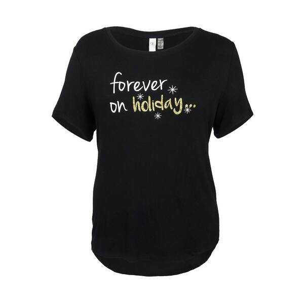 Shop Ny Collection Women S Plus Size Holiday Graphic T Shirt 1x