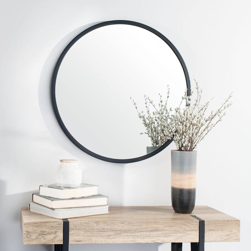 SAFAVIEH Whitley 30-inch Round Mirror - 30" W x 1.5" L x 30" H - 30Wx2Dx30H