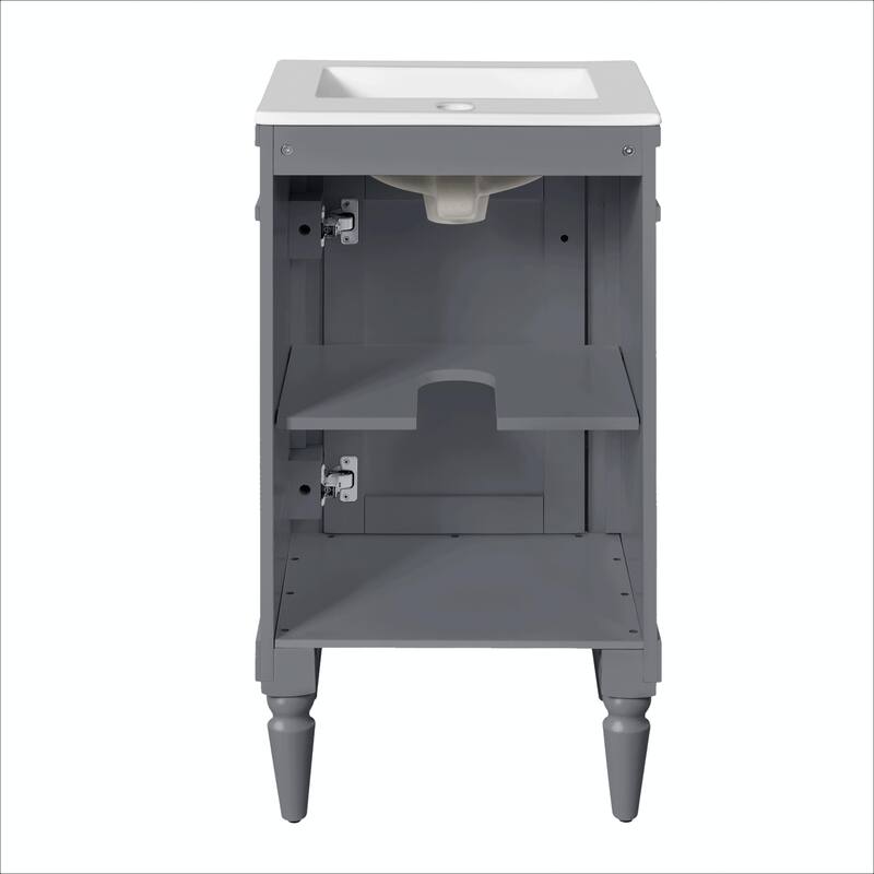 18-Inch Modern Bathroom Vanity with Sink