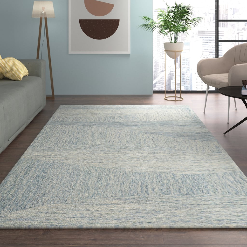 Sevita Abstract Hand-Tufted Wool Area Rug