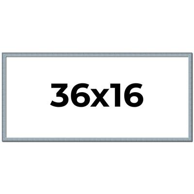 36x16 Frame Rustic Sky Blue Solid Wood Picture Frame | 0.75 Inch