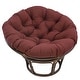 preview thumbnail 4 of 22, 52-inch Solid Twill Papasan Cushion (Cushion Only) Burgundy