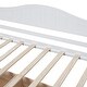 preview thumbnail 9 of 16, Pine Wood Twin Size Canopy Day Bed Frame with 2 Drawers and Built-in Backrest, Modern Platform Bed Frame for Kids, Teens