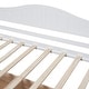 preview thumbnail 6 of 17, Twin Size Modern Design Canopy Day Bed with 2 Drawers,Space-saving,Sturdy Solid Pine Wood And Mdf With 4 Canopy Columns.White