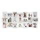 preview thumbnail 1 of 9, HELLO LAURA Modern Plastic 21 Piece Wall Hanging Family Photo Frame Wall Set White