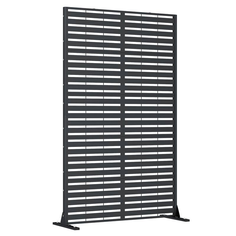 EROMMY Privacy Screen Metal Outdoor Indoor Divider, Weather & Rust Proof Garden Patio Pool Fence, Easy Assemble Modern Design