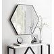 preview thumbnail 1 of 16, Kate and Laurel Rhodes 6-Sided Hexagon Wall Mirror - 30.75x34.75