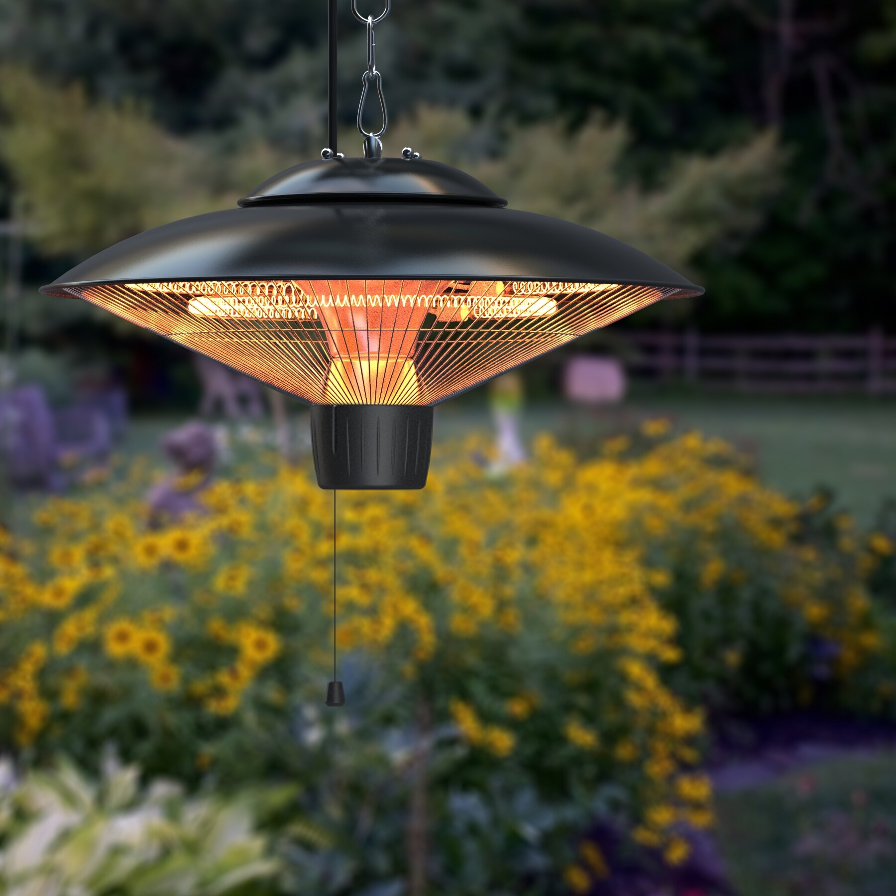 Ceiling Patio Heater 1500W Outdoor/Indoor Hanging Electric Heater Room -  Bed Bath u0026 Beyond - 37355717
