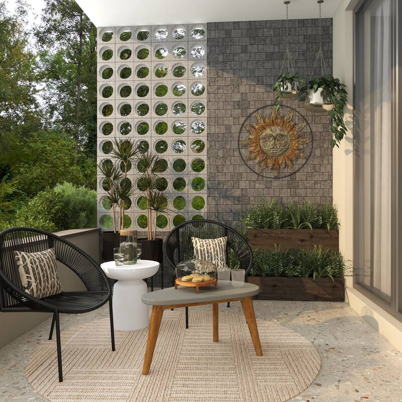 Metal Indoor Outdoor Hanging Dome Indoor Outdoor Wall Planter with Chain - Set of 2 Silver, Gold, Black - Roche River Decor