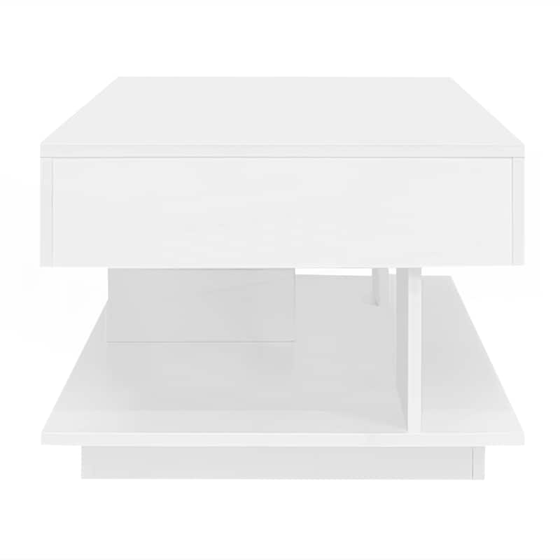 Efficient Central Coffee Table with Multiple Storage Compartments